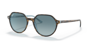 Ray-Ban RB2195 THALIA, couleur 13163m havane sur bleu clair