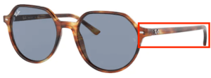 Branches originales Ray-Ban RB2195 Thalia, couleur 954 · Écaille clair