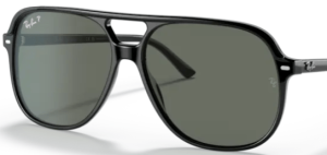Verres originaux Ray-Ban RB2198 Bill, couleur 58 · Vert polarisé
