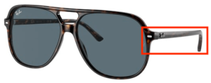 Branches originales Ray-Ban RB2198 Bill, couleur 902 · Havane
