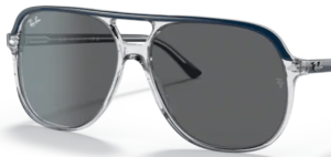 Verres originaux Ray-Ban RB2198 Bill, couleur B1 · Gris foncé