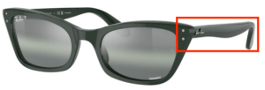 Branches originales Ray-Ban RB2299 Lady Burbank, couleur 6659 · Vert