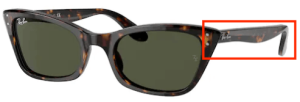 Branches originales Ray-Ban RB2299 Lady Burbank, couleur 902 · Havane