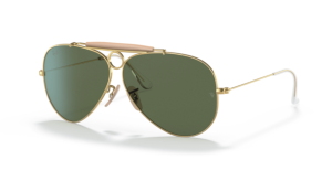 Verres originaux Ray-Ban RB3138 Shooter, couleur G15 · Vert classique
