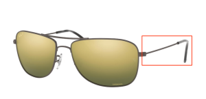 Branches originales Ray-Ban RB3543, couleur 029 · Mat gunmetal