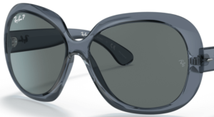 Verres originaux Ray-Ban RB4098 Jackie Ohh II, couleur 81 · Gris polarisé · plastique