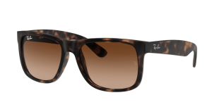 Ray-Ban 4165 JUSTIN, couleur 710/13 · Rubber havane clair