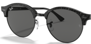 Verres originaux Ray-Ban RB4246 Clubround, couleur 1305B1 · Wrinkeld noir