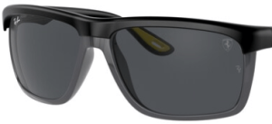 Verres originaux Ray-Ban RB4363M Ferrari, couleur 87 · Gris · plastique