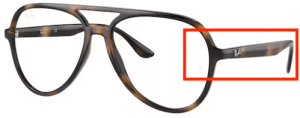 Branches originales Ray-Ban RB4376V vue, couleur 2012 · Havane foncé