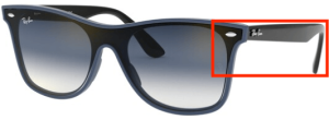 Branches originales Ray-Ban RB4440N, couleur 6417 · Bleu