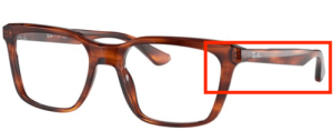 Branches originales Ray-Ban RB5391 vue, couleur 2144 · Rayé havane