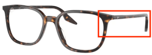 Branches originales Ray-Ban RB5406 vue, couleur 2012 · Havane foncé