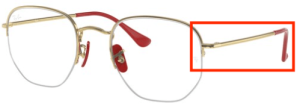 Branches originales Ray-Ban RB6448M vue, couleur F029 · Or