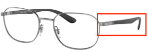 Branches originales Ray-Ban RB6462 vue, couleur 3103 · Gunmetal