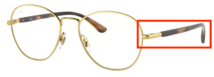 Branches originales Ray-Ban RB6470 vue, couleur 2500 · Or