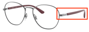 Branches originales Ray-Ban RB6470 vue, couleur 2502 · Gunmetal