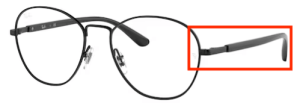 Branches originales Ray-Ban RB6470 vue, couleur 2509 · Noir brillant