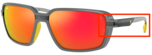 Branches originales Ray-Ban RB8360M, couleur F672 · Gris