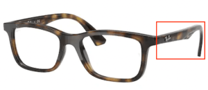 Branches originales Ray-Ban RB1562 Junior vue, couleur 3685 · Havane