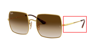 Branches originales Ray-Ban RB1971 Square, couleur 9147 · Or