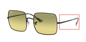 Branches originales Ray-Ban RB1971 Square, couleur 9152 · Noir