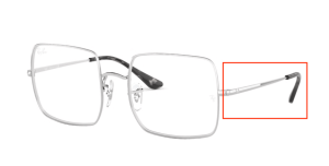 Branches originales Ray-Ban RB1971V vue, couleur 2501 · Argent