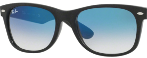 Verres originaux Ray-Ban RB2132 New Wayfarer, couleur 3F · Bleu dégradé