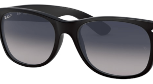 Verres originaux Ray-Ban RB2132 New Wayfarer, couleur 78 · Bleu degraded gris polarisé