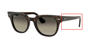 Branches originales Ray-Ban RB2168 Meteor, couleur 902 · Havane