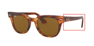 Branches originales Ray-Ban RB2168 Meteor, couleur 954 · Écaille clair