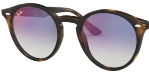 Verres originaux Ray-Ban RB2180, couleur X0 · Bleu dégradé miroir · plastique