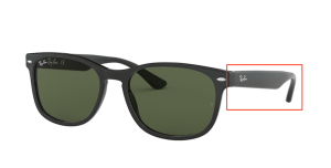 Branches originales Ray-Ban RB2184, couleur 901 · Noir