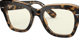 Verres originaux Ray-Ban RB2186 State Street, couleur BL · Gris photochromique/bleu clair filter