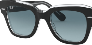 Verres originaux Ray-Ban RB2186 State Street, couleur 3M · Bleu dégradé