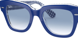 Verres originaux Ray-Ban RB2186 State Street, couleur 3F · Bleu dégradé