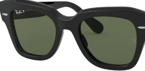 Verres originaux Ray-Ban RB2186 State Street, couleur 31 · Vert