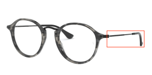 Branches originales Ray-Ban RB2447V vue, couleur 5833 · Havane gris