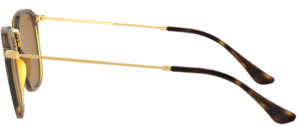 Branches originales Ray-Ban RB2448N, couleur 710 · Havane clair