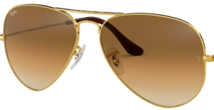 Verres originaux Ray-Ban RB3025 Aviator, couleur 51 · Marron clair dégradé