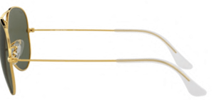 Branches originales Ray-Ban RB3407 Outdoorsman II Rainbow, couleur 001 · Or