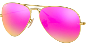 Verres originaux Ray-Ban RB3025 Aviator, couleur 4T · Ciclamen flash