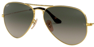 Verres originaux Ray-Ban RB3025 Aviator, couleur 71 · Gris bleu dégradé
