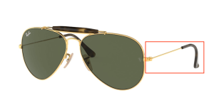 Branches originales Ray-Ban RB3029, couleur 181 · Or
