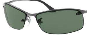 Verres originaux Ray-Ban RB3183, couleur 71 · Vert · plastique