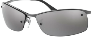 Verres originaux Ray-Ban RB3183, couleur 82 · Argent polarisé(semi · miroir) · plastique