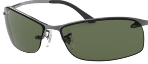 Verres originaux Ray-Ban RB3183, couleur 9A · Vert polarisé · plastique