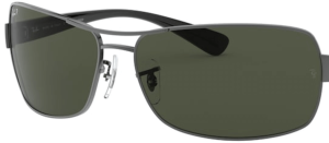 Verres originaux Ray-Ban RB3379, couleur 58 · Vert polarisé · plastique