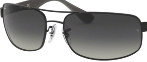 Verres originaux Ray-Ban RB3445, couleur 11 · Gris dégradé · plastique