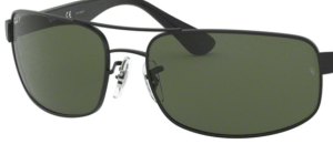 Verres originaux Ray-Ban RB3445, couleur 58 · Vert polarisé · plastique